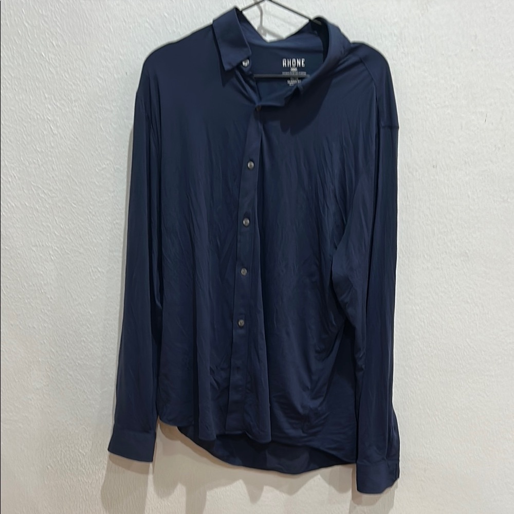 Rhone Men's Navy Commuter Shirt